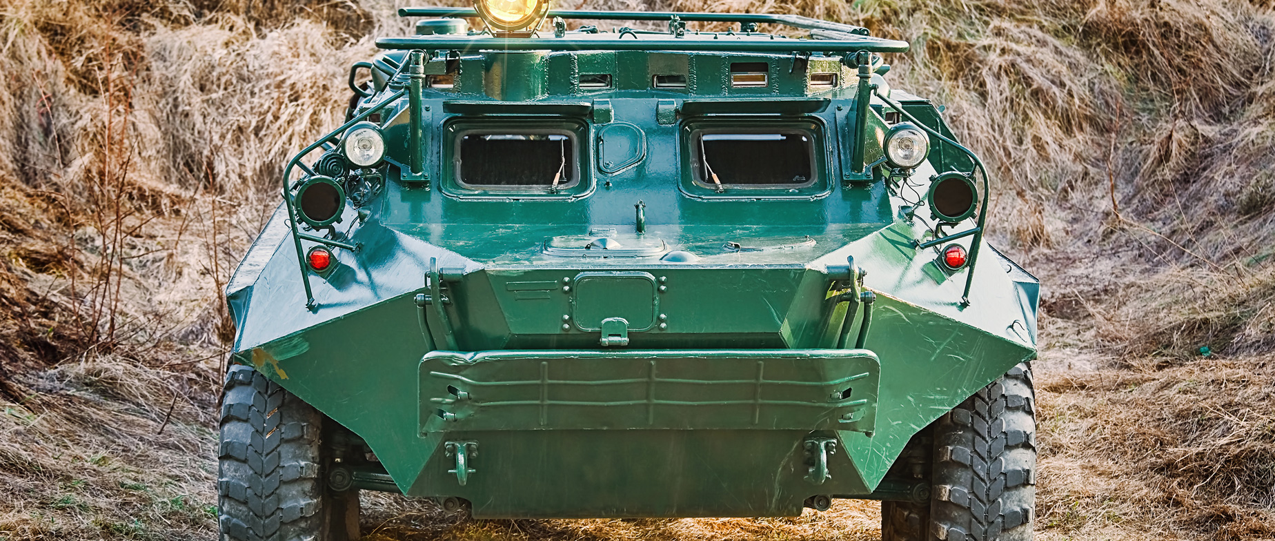 Rodeó BTR 60 gumikerekes páncélos harci járművel