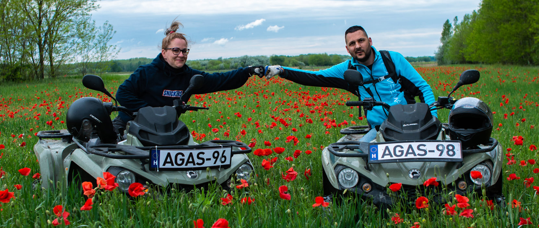 Romantikus VIP quad randi az offroad paradicsomban
