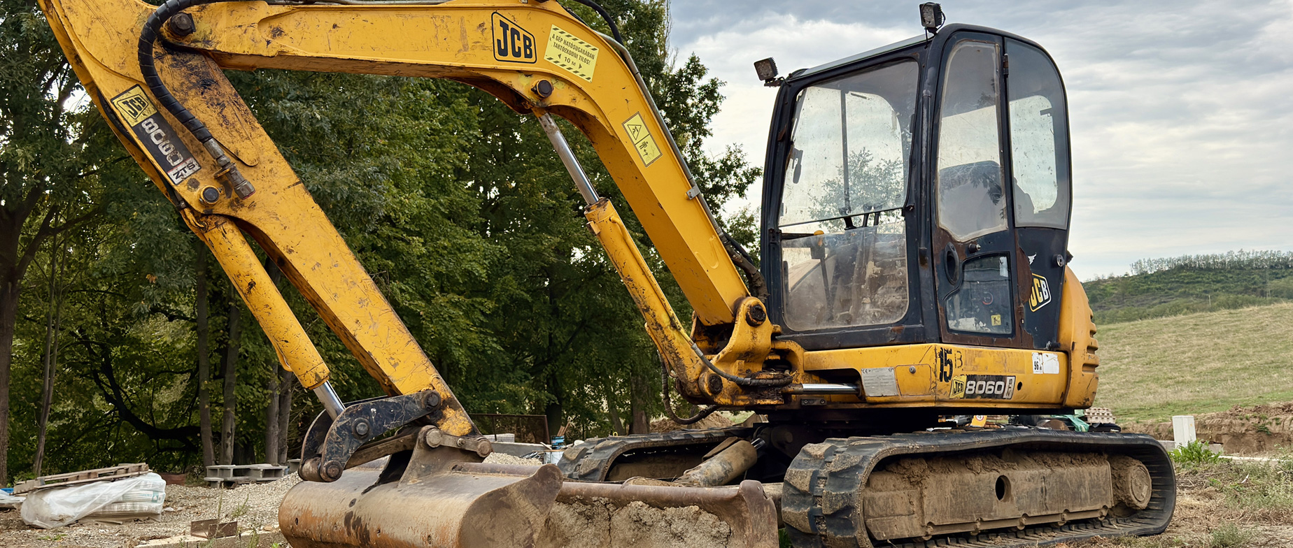 JCB 8060 ZTS kotrógép élményvezetés