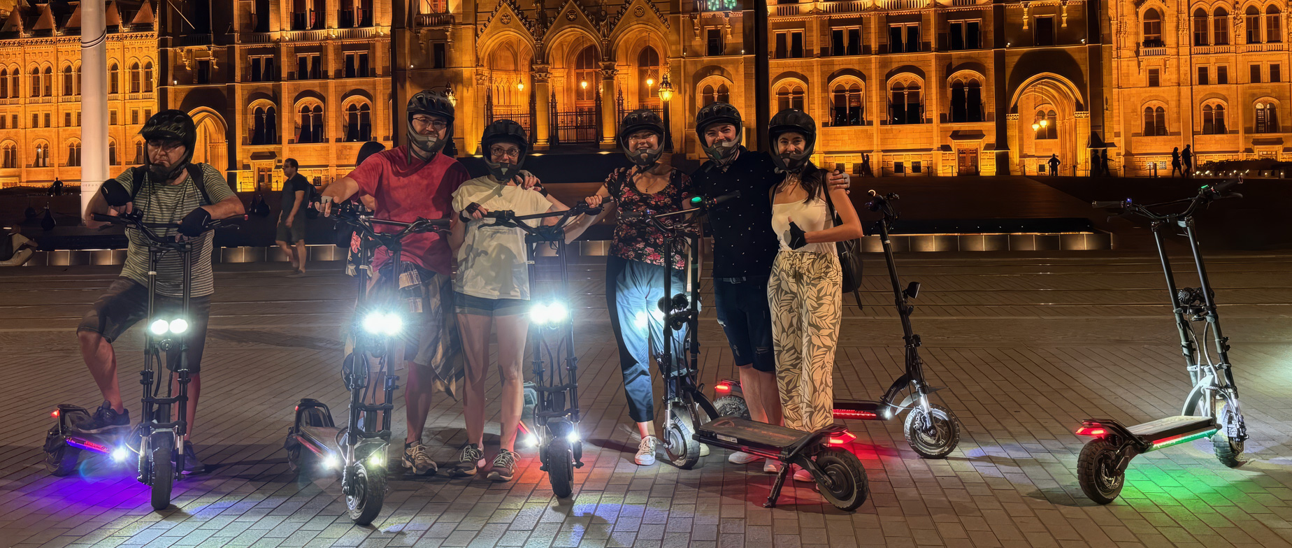 Budapest Night Ride – Éjszakai E-roller városnézés