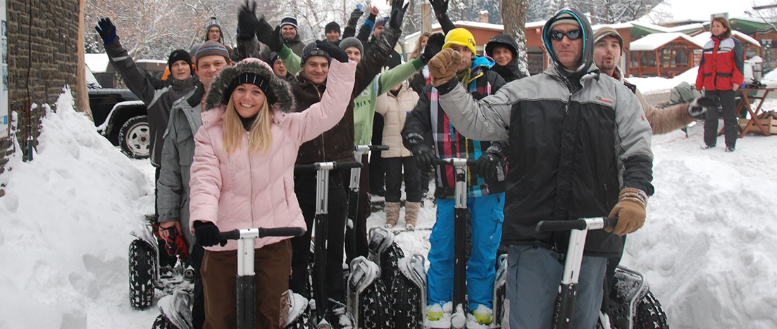 Snowsegway forraltborozással